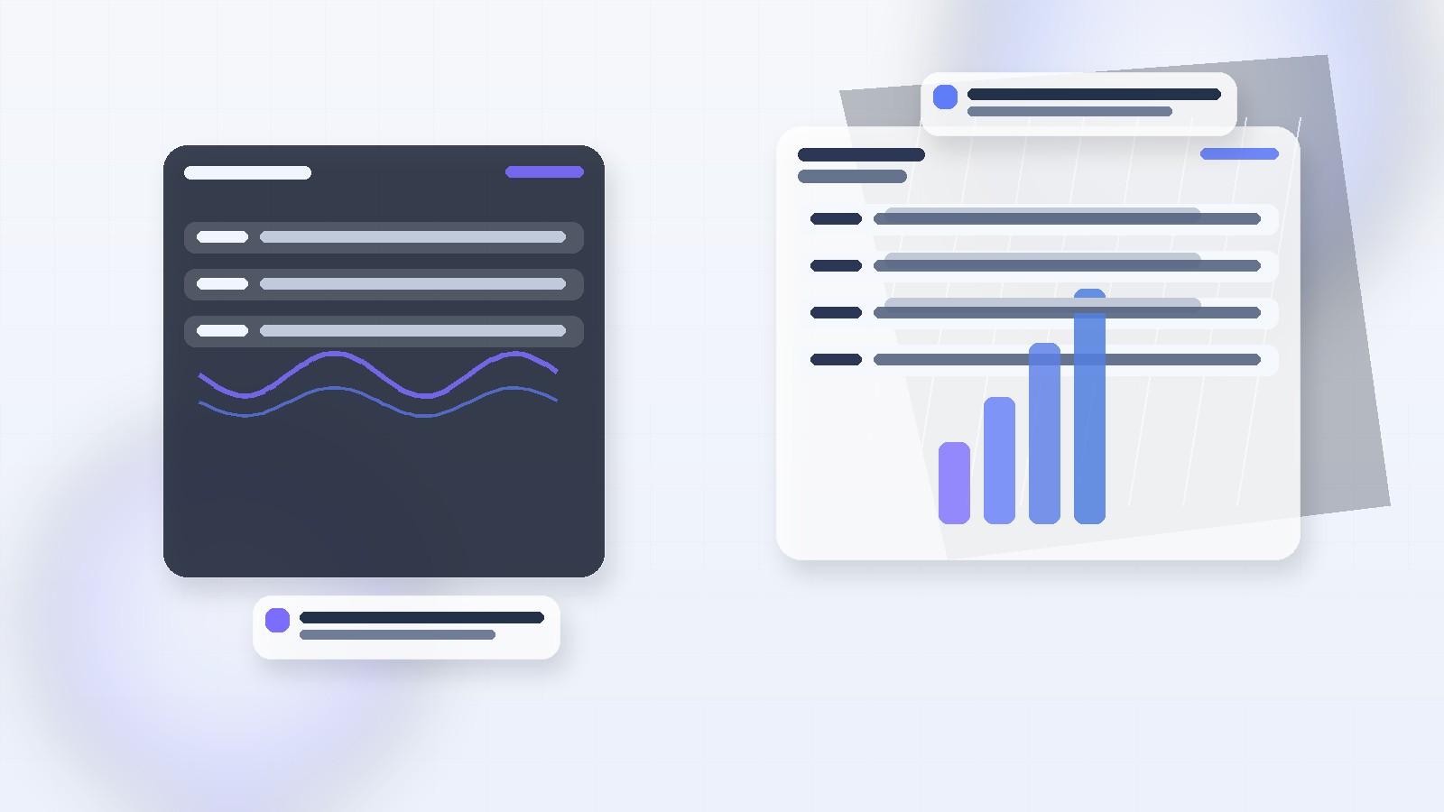 Nowoczesny, biznesowy wizual Salesly wspierający sekcję hero